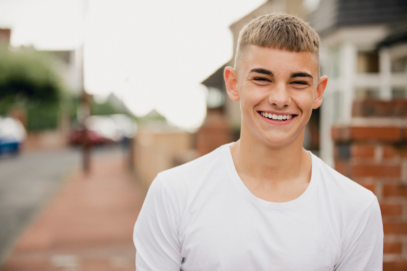 Teenage Boy Smiling